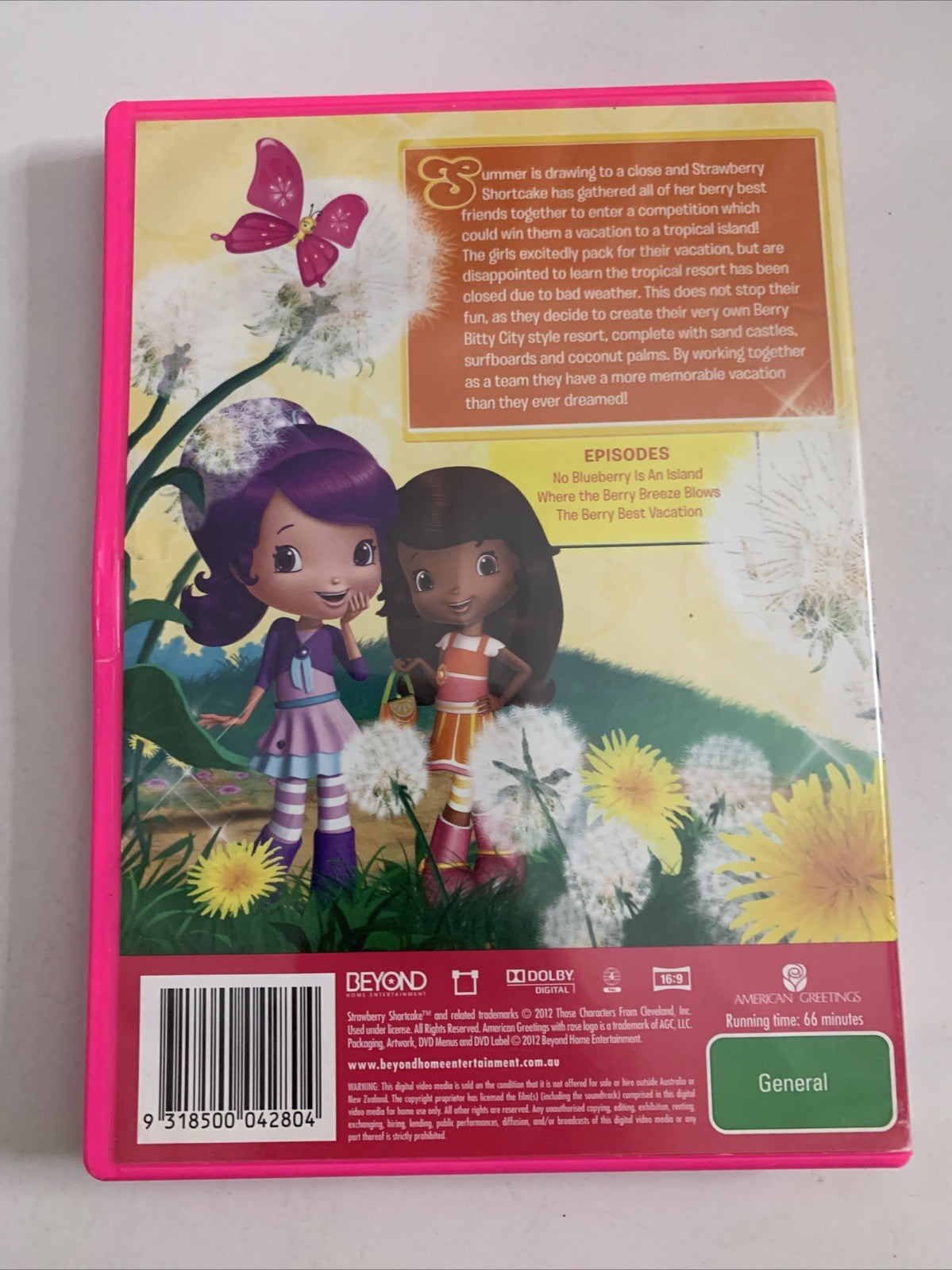 Strawberry Shortcake Summer Time (DVD, 2012) Animation Region 4