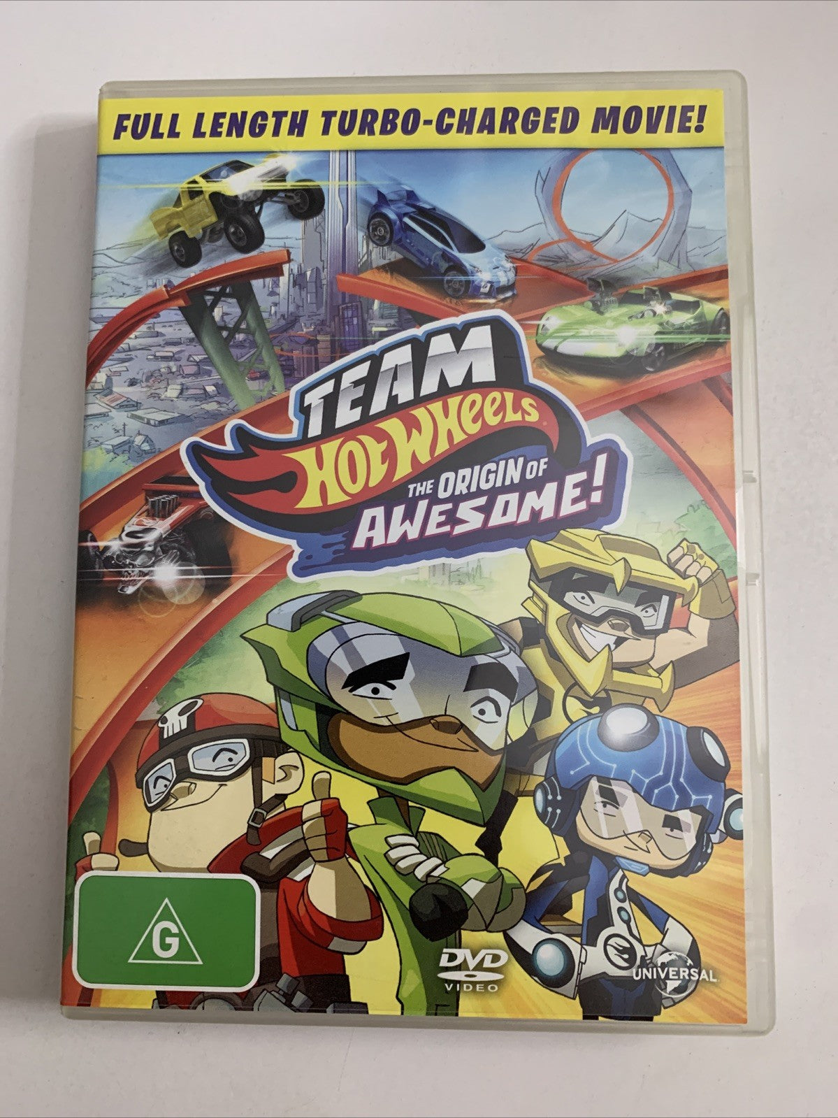 Team Hot Wheels: The Origin Of Awesome! (DVD, 2014) Animation Region 4 &2