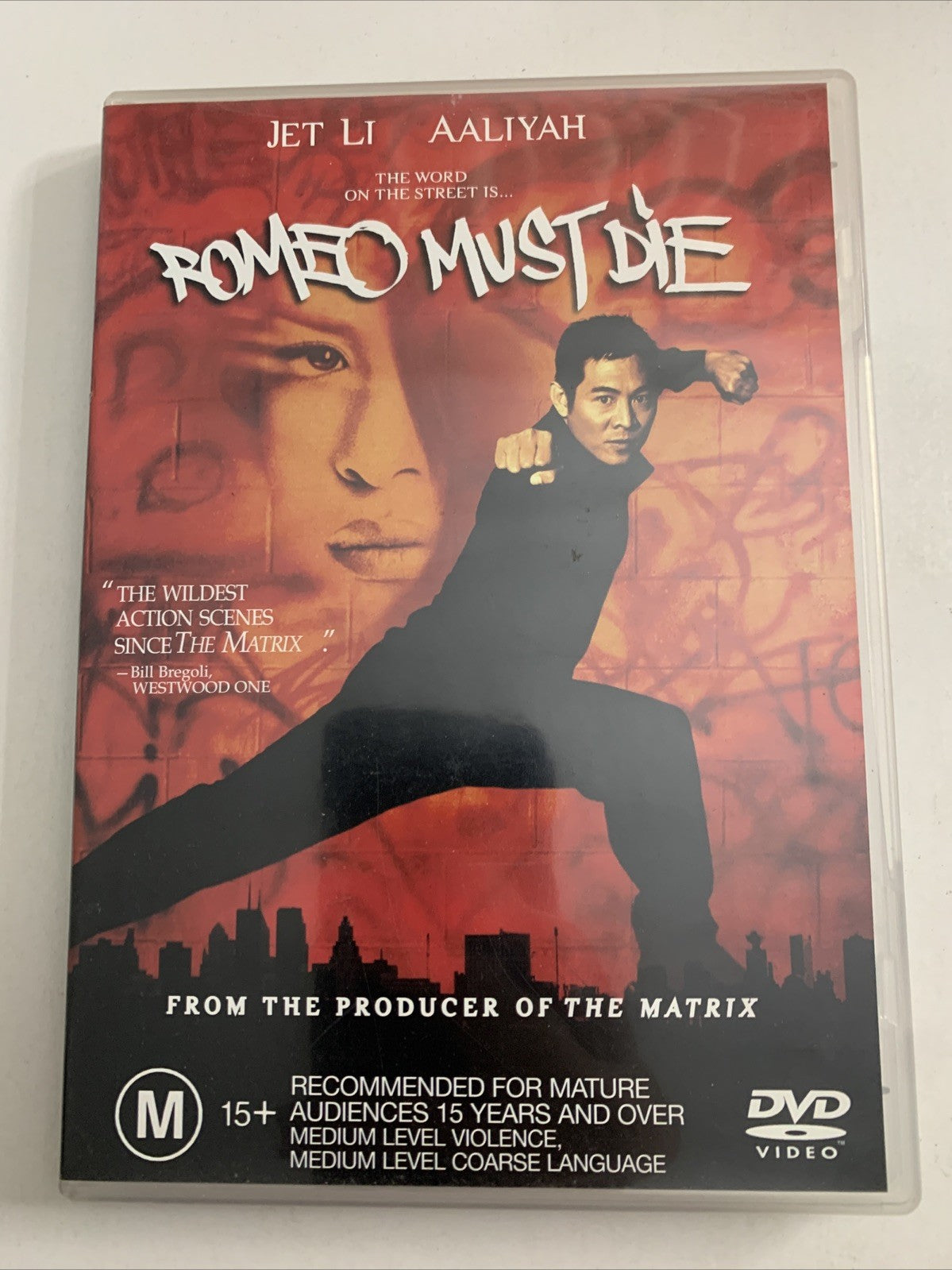 Romeo Must Die (DVD, 2000) Aaliyah, Dmx, Jet Li Region 4