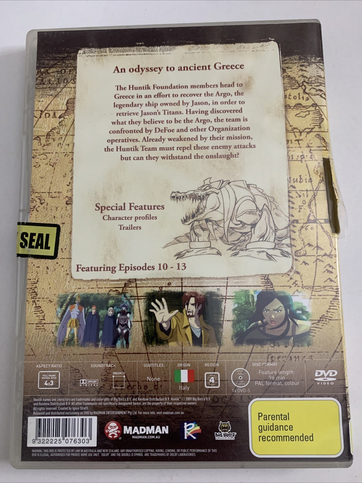 Huntik Secrets & Seekers : The Treasures Of The Argonauts : Vol 3 (DVD, 2008)