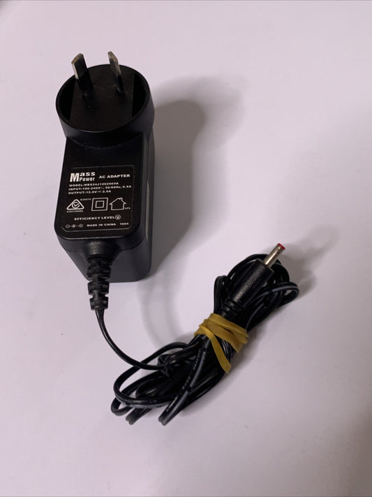 Mass Power NBS24J120200VA AC Adapter 12V 2A Power Supply 3.5mm