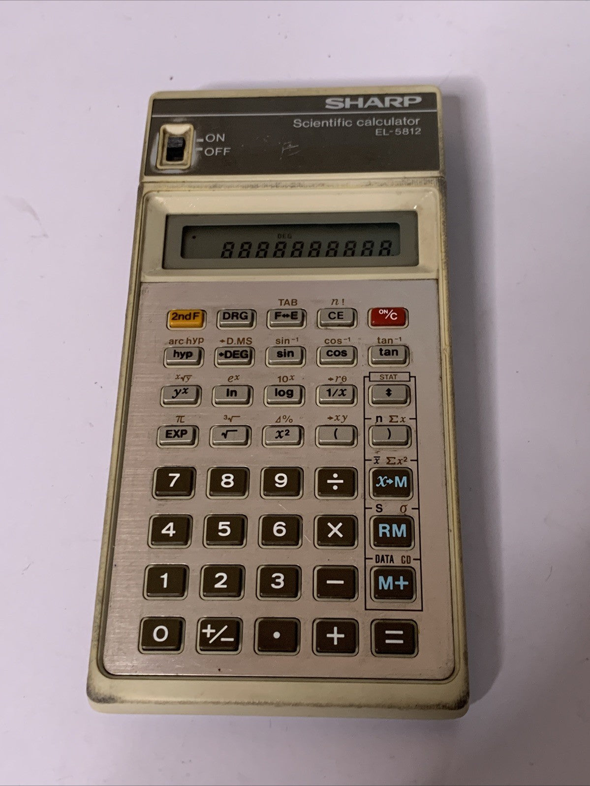 Sharp EL-5812 Scientific Calculator Retro Vintage Made In Japan