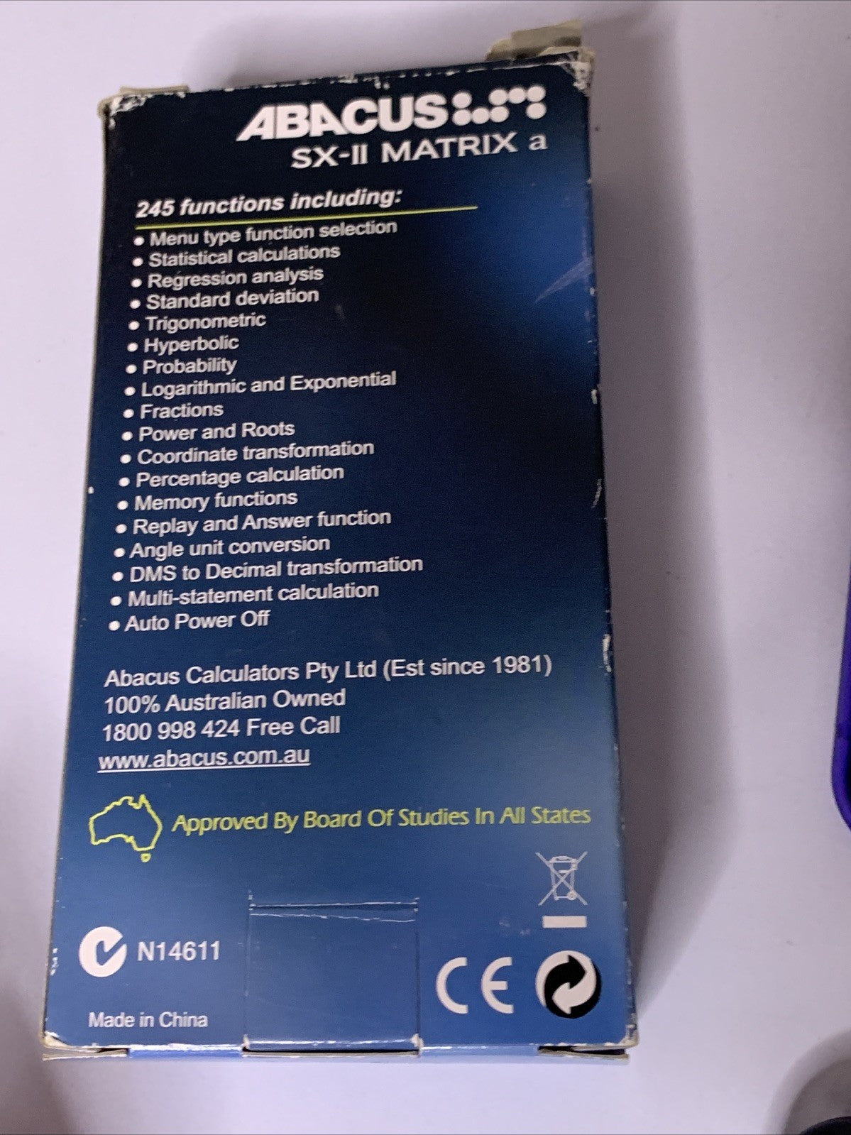 Abacus SX-II Matrix Scientific Calculator