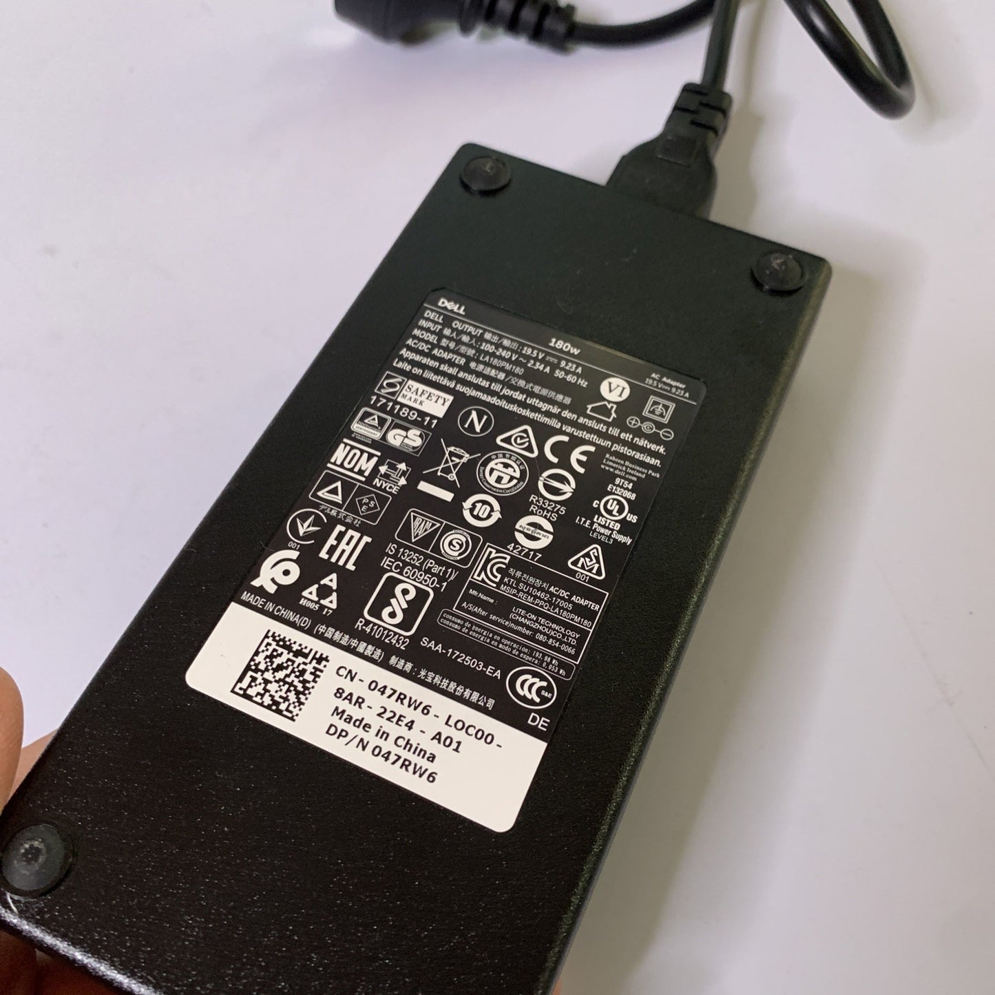 Dell K17A Laptop Docking Station 180W & Power Supply LA180PM180 19.5V 9.23A