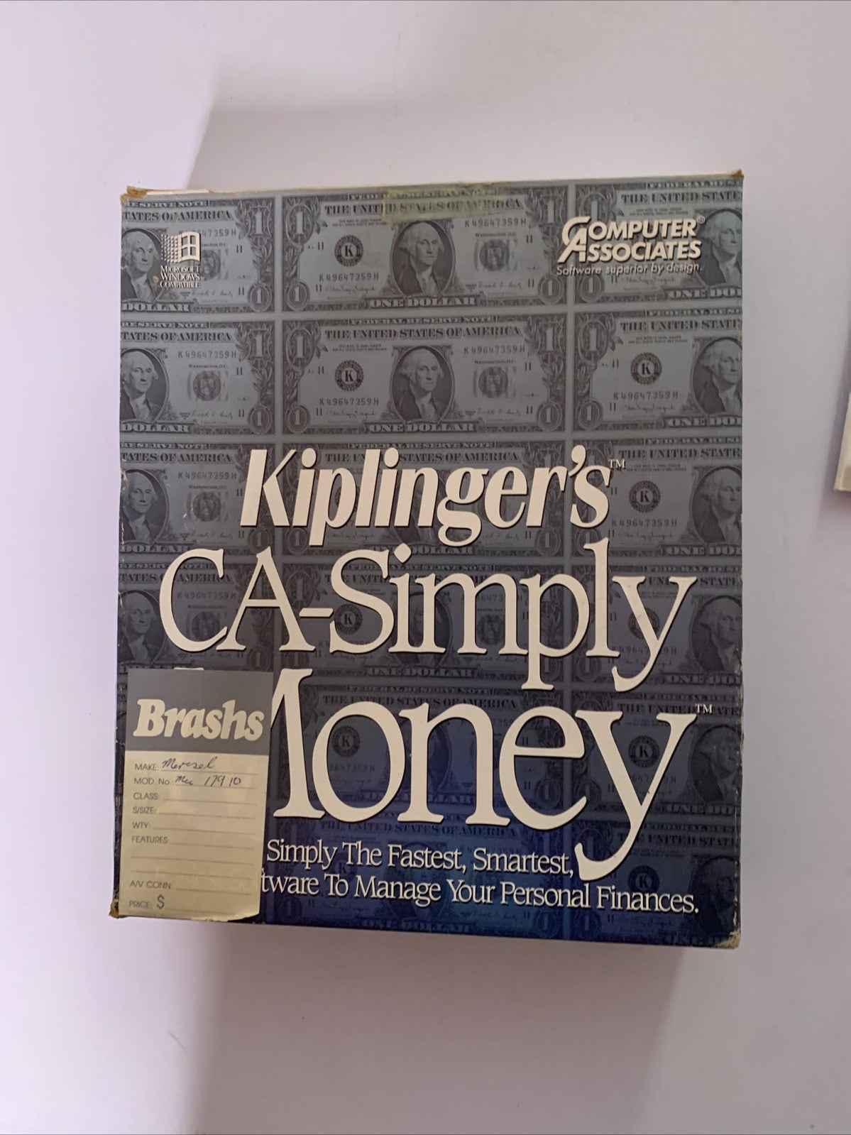 Kiplingers CA-Simply Money Vintage Software For Windows 3.5" Floppy With Box