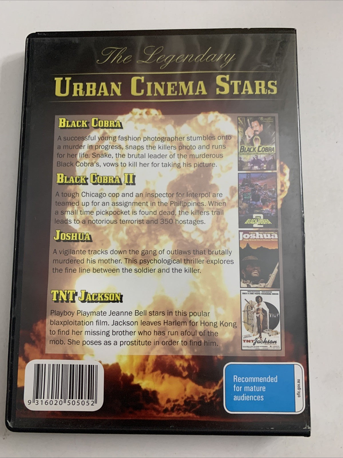 Black Cobra 1 & 2 / Joshua / TNT Jackson (DVD) Richard Pryor, Fred Williamson