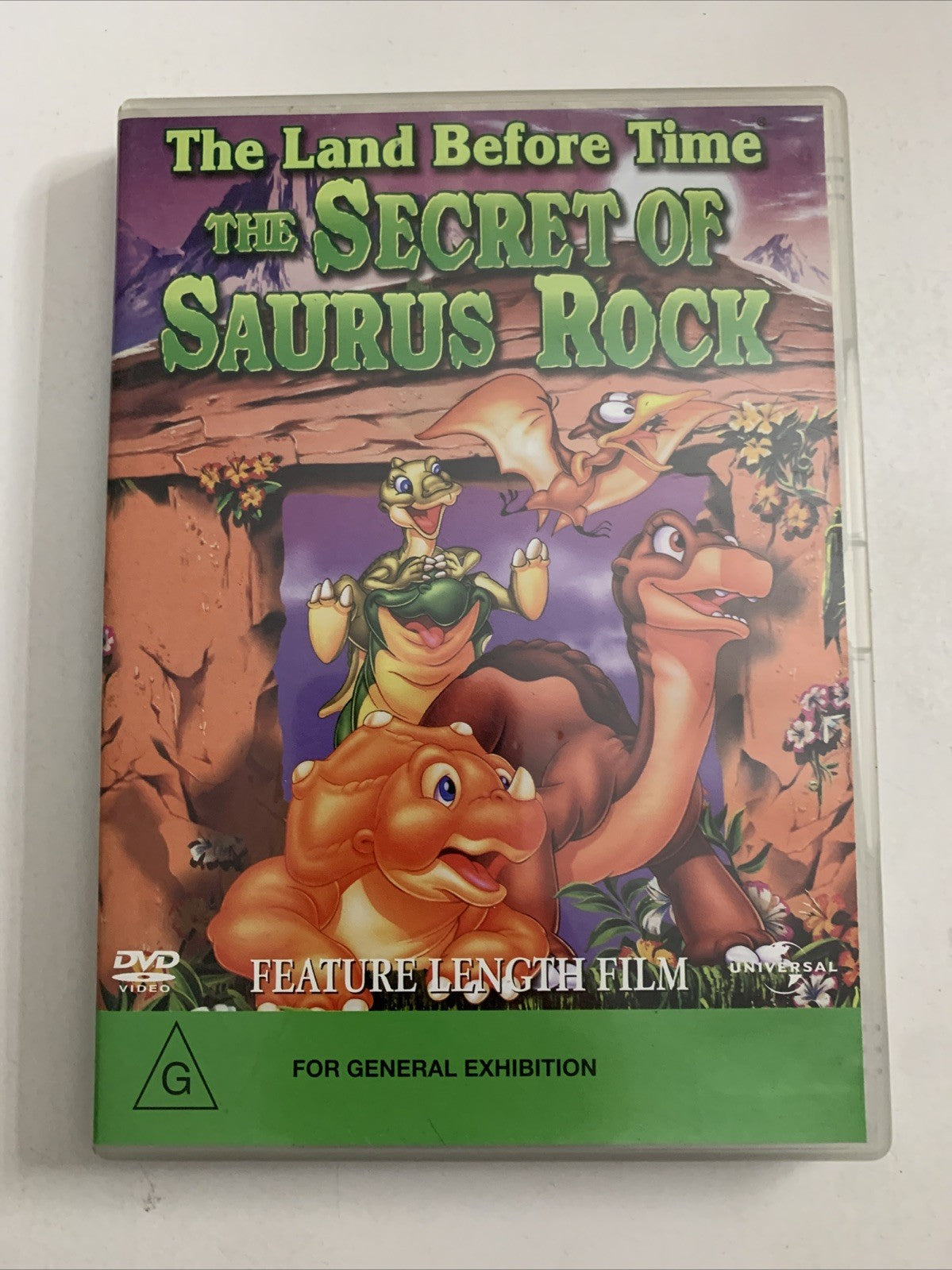 The Land Before Time : The Secret Of Saurus Rock (DVD, 1998) Region 4 &2