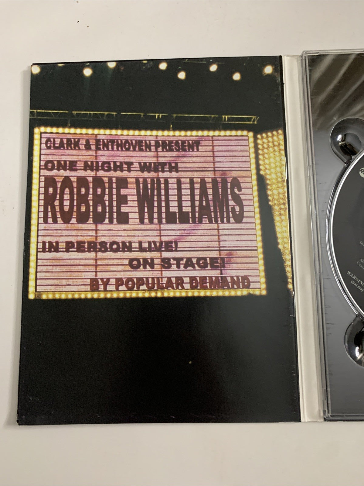 Robbie Williams : Live At The Albert (DVD, 2001) All Regions