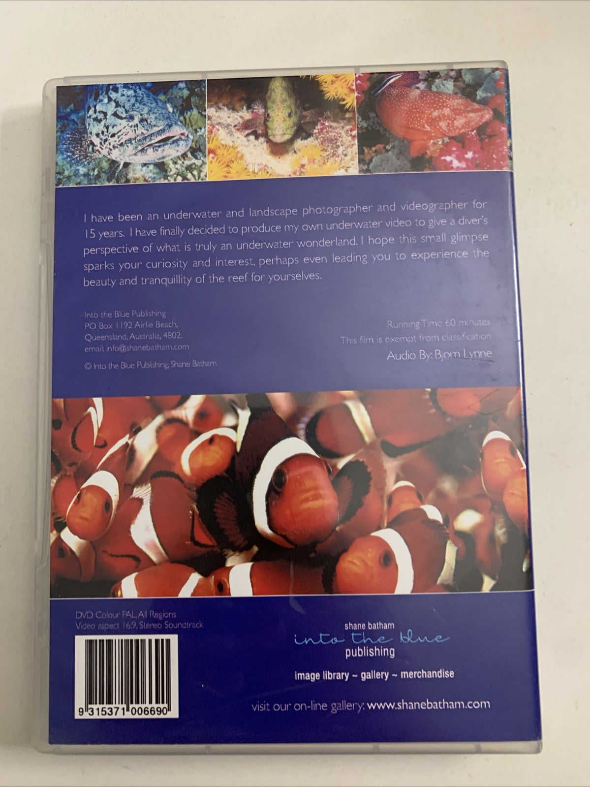 Into The Blue: The Journey (DVD) Shane Batham Ocean Documentary  All Regions