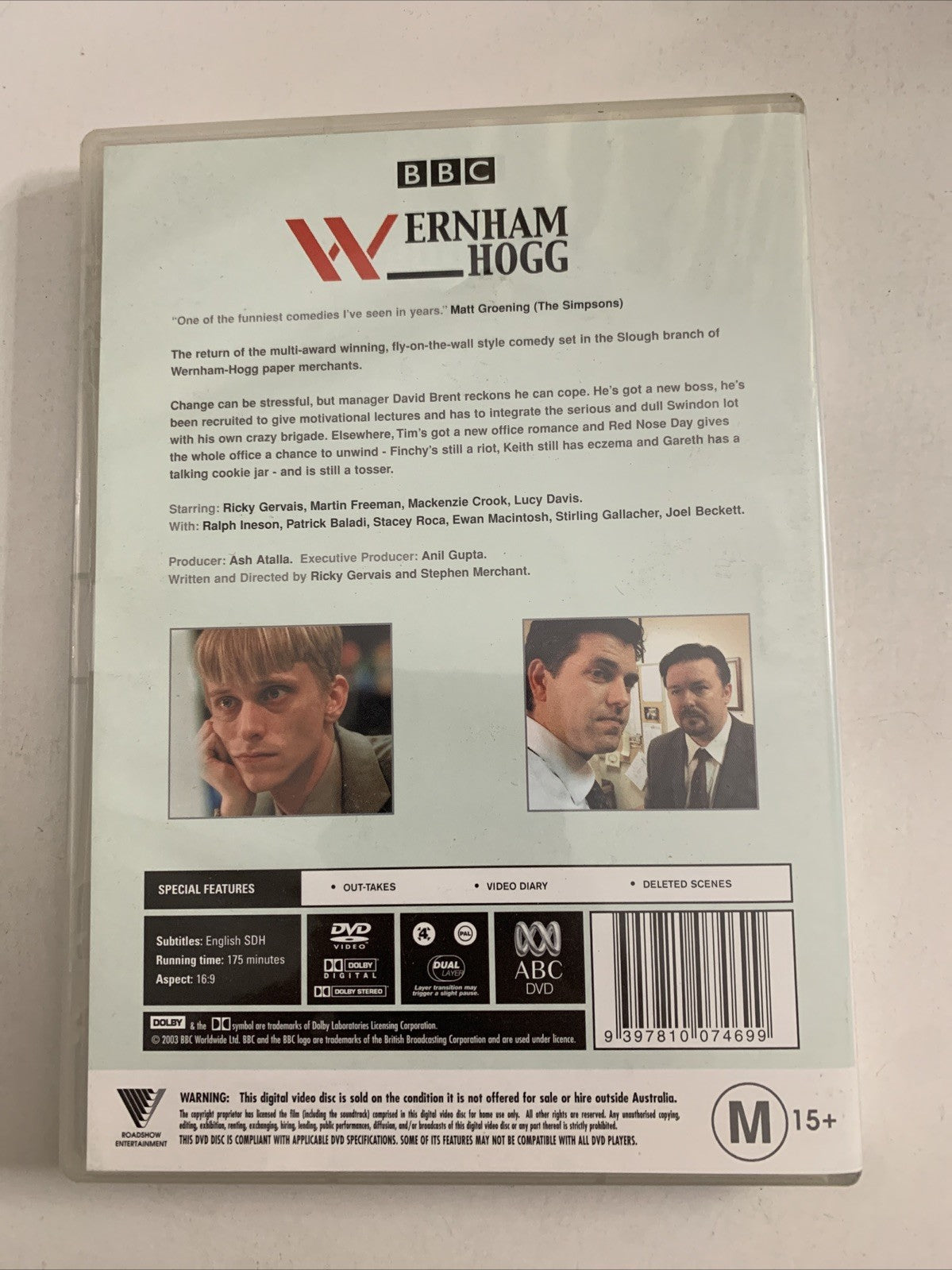 The Office UK : Series 2 (DVD, 2001) Ricky Gervais BBC Comedy Region 4