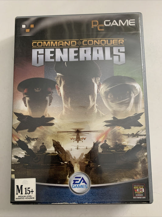 Command & Conquer Generals PC DVD-ROM Windows Real Time Strategy Game