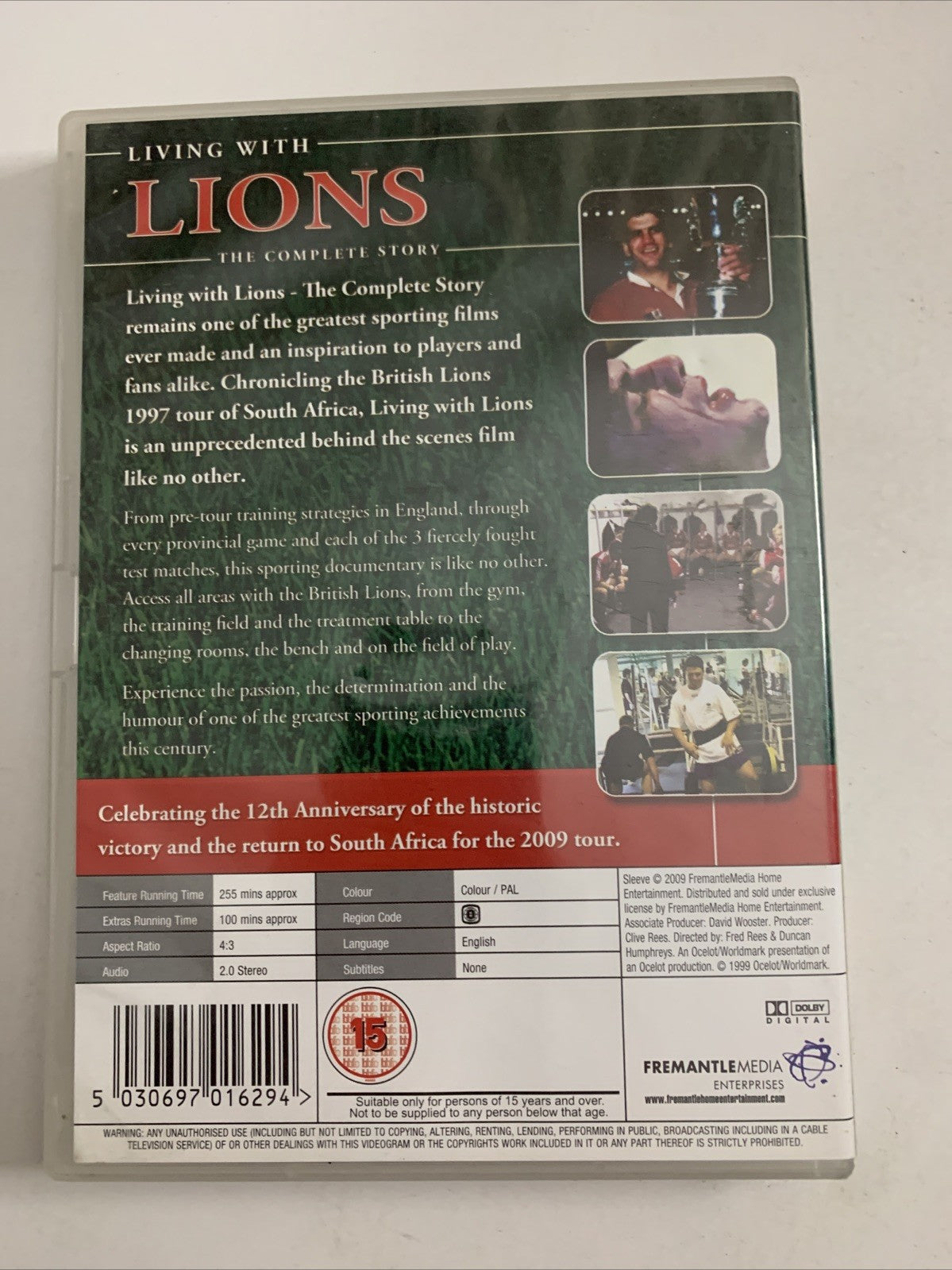 Living With Lions : The Complete Story (DVD, 2009) Rugby Union All Regions