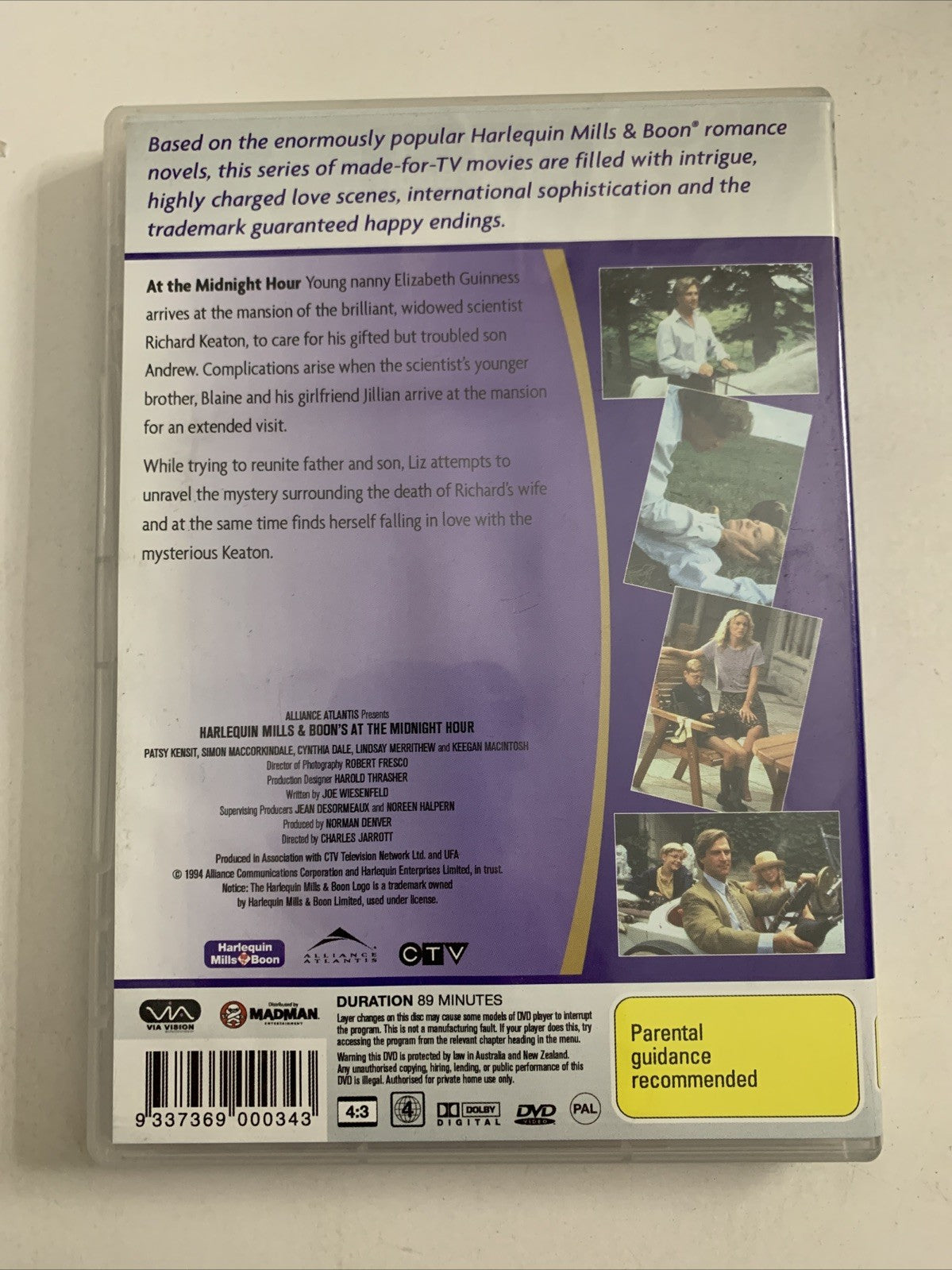 Mills & Boon : At The Midnight Hour (DVD, 1995) Patsy Kensit Region 4