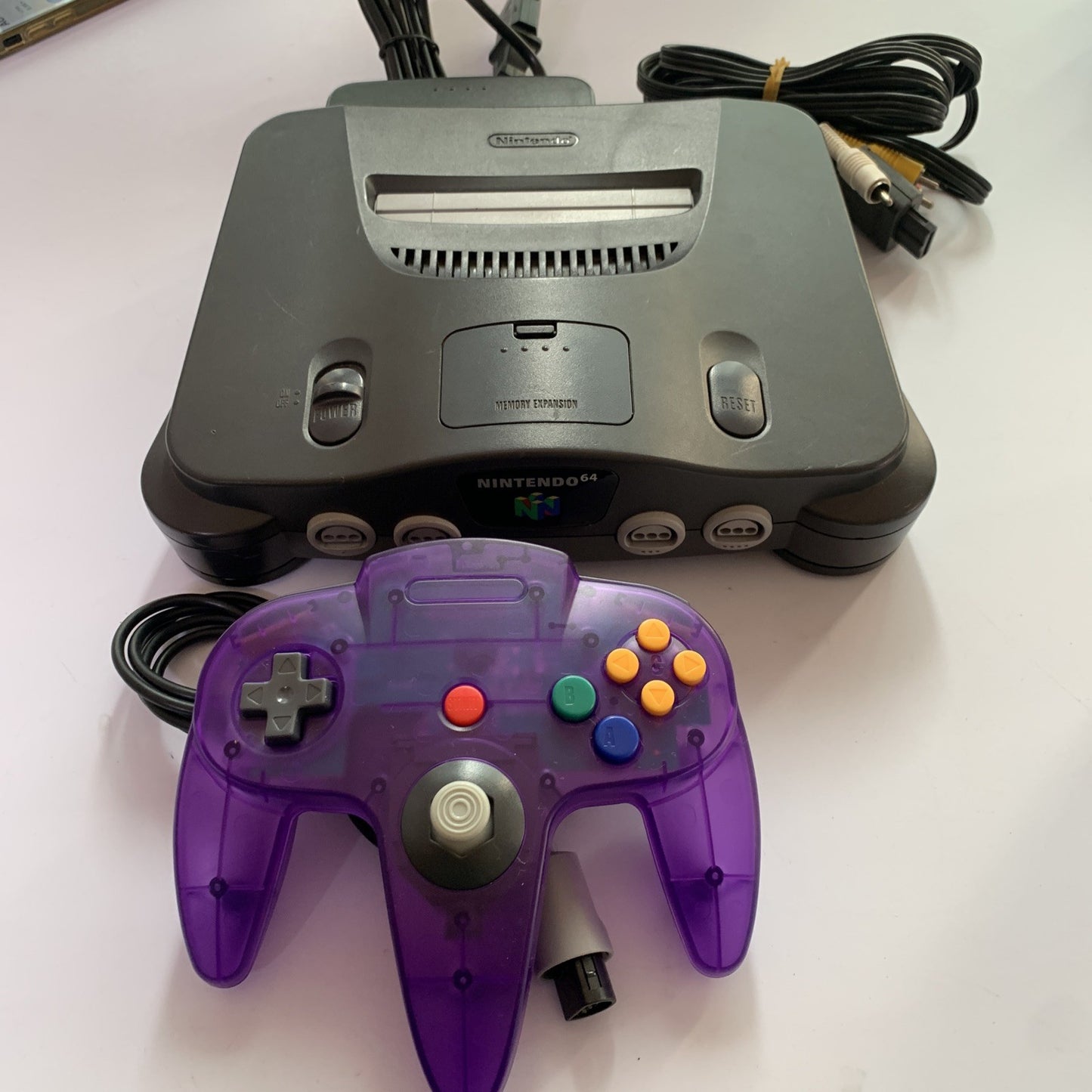 Nintendo 64 System Console PAL Grey NUS-001(EUR) With Controller & AV Cables