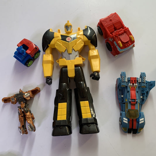 5x Bulk Lot Transformers Bumblebee Cliffjumper Optimus Prime Blurr Divebomb