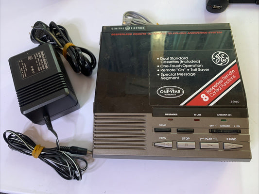 GE General Electric EA2-9860DB Telephone Answering Machine Cassette *For Parts