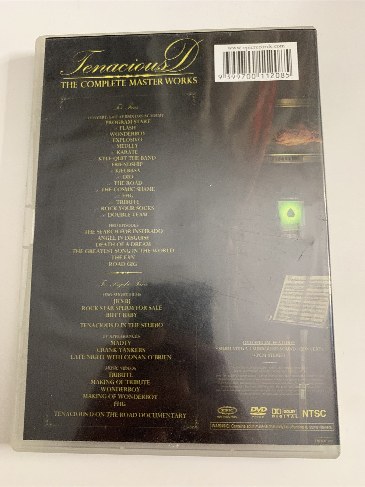 Tenacious D : The Complete Masterworks (DVD, 2003) All Regions