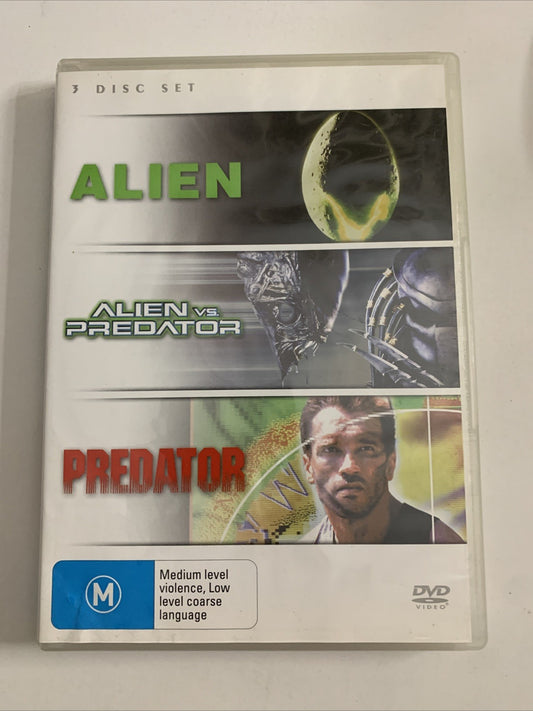 Alien / Alien Vs Predator/ Predator (DVD) 3-Disc Arnold Schwarzenegger