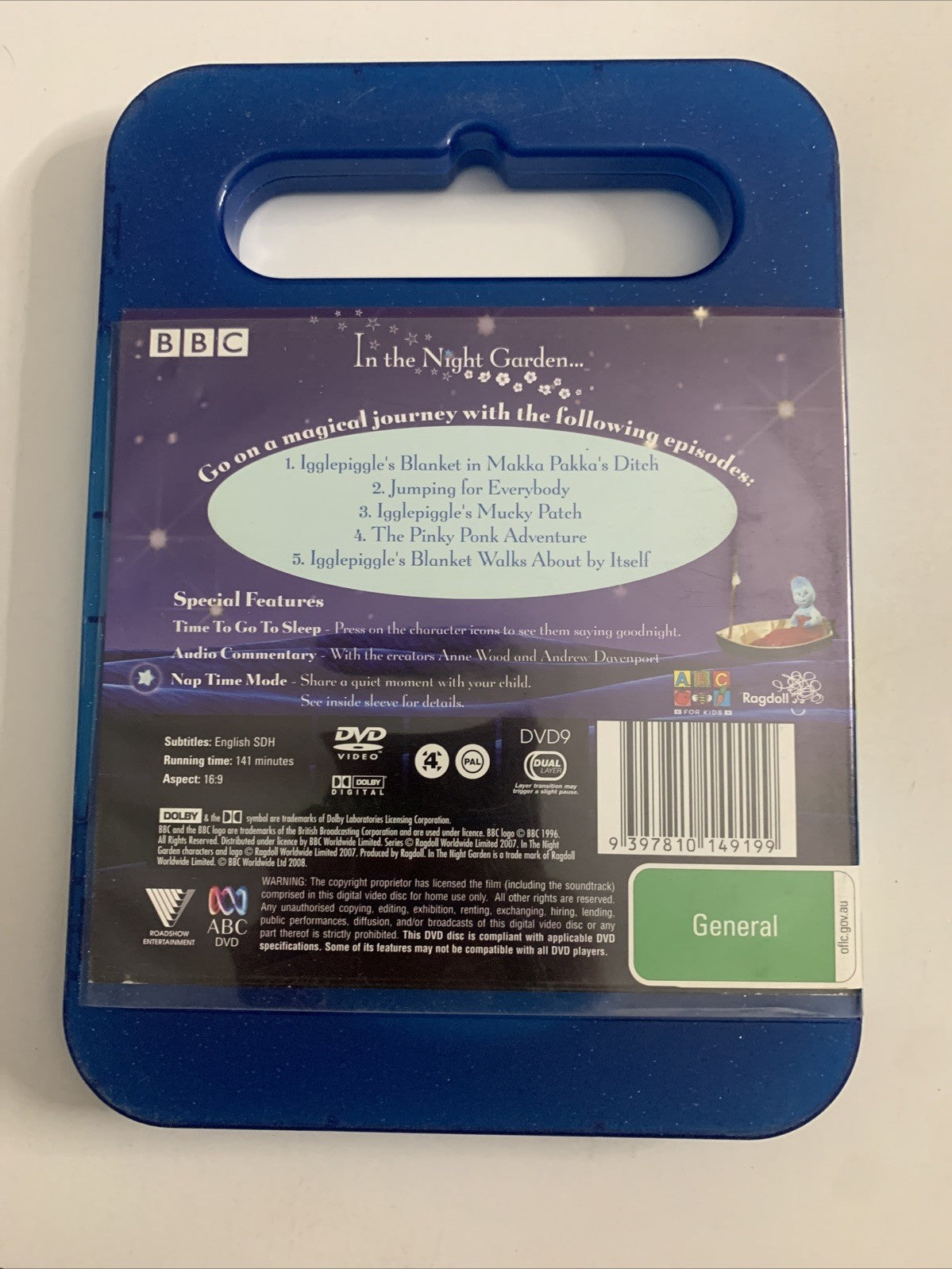 In The Night Garden Hello Igglepiggle! (DVD, 2007) BBC Region 4