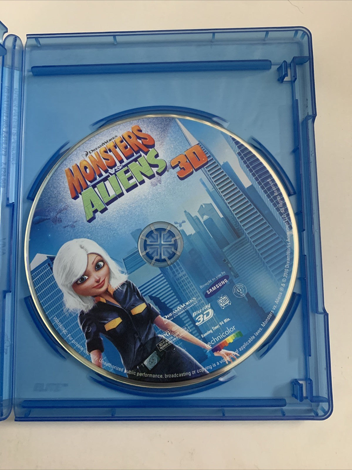 Monsters Vs Aliens 3D (Blu-ray, 2009)