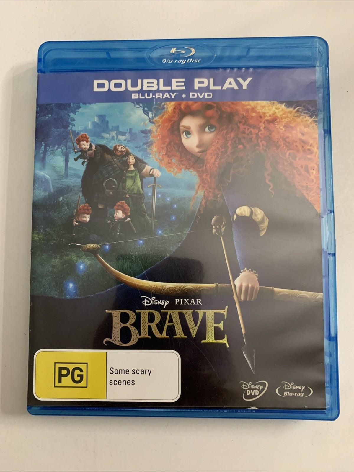 Brave (Blu-ray + DVD, 2012) Disney Animated Film Region B &4