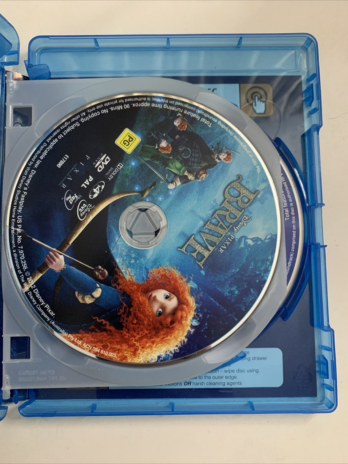Brave (Blu-ray + DVD, 2012) Disney Animated Film Region B &4