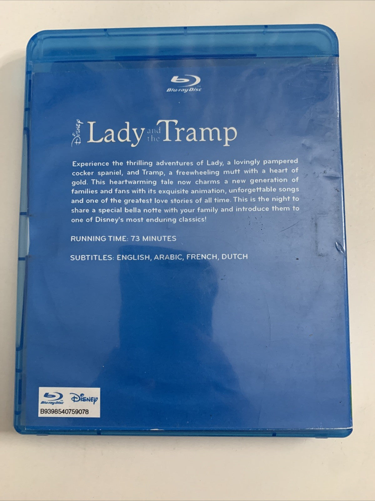 Lady And The Tramp (Blu-ray, 1955) Disney Animated Film  Region B