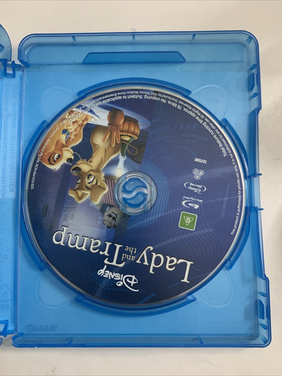 Lady And The Tramp (Blu-ray, 1955) Disney Animated Film  Region B