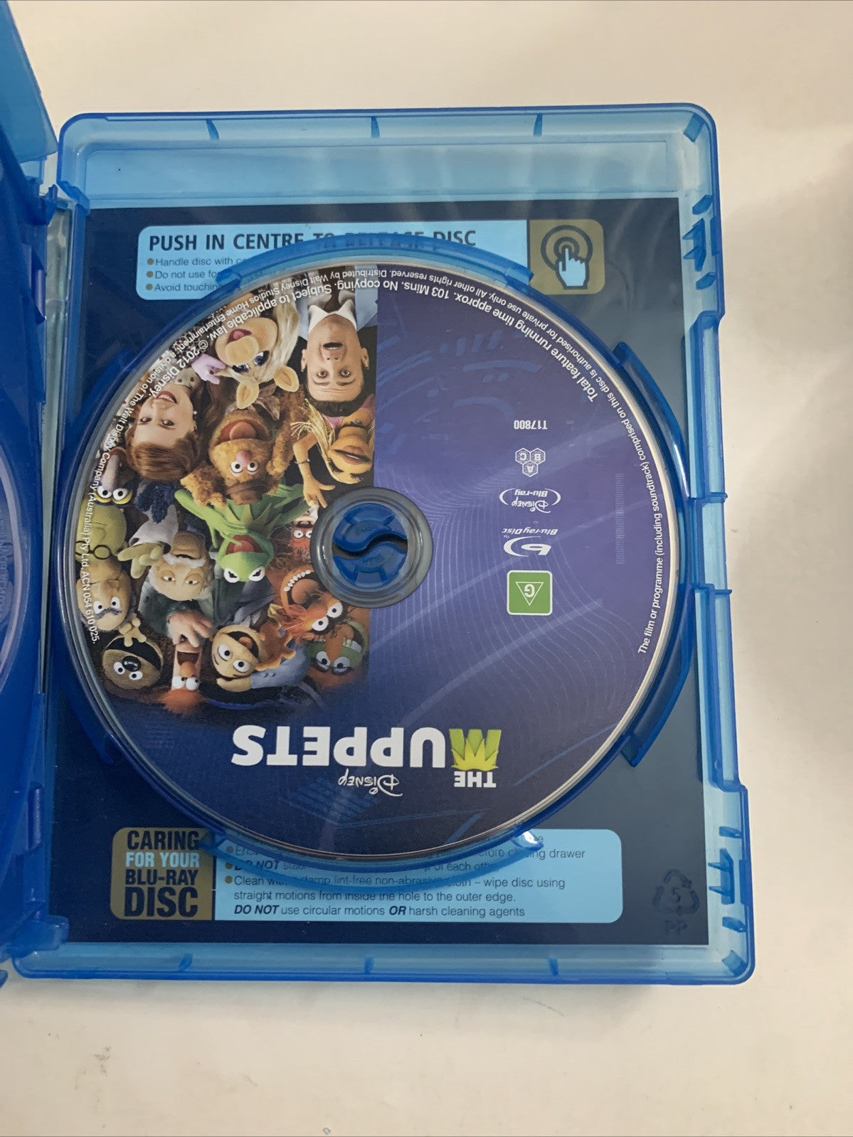 The Muppets (Blu-ray + DVD, 2011) Amy Adams Disney Film Region B &4