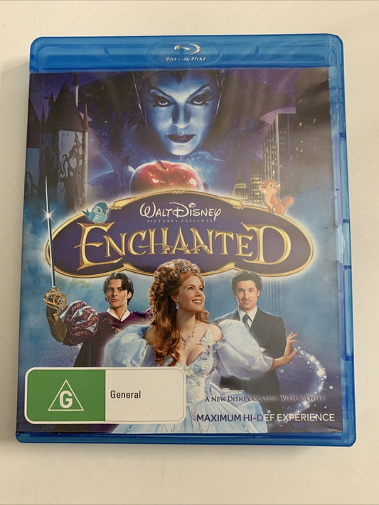 Enchanted (Blu-ray, 2007) Amy Adams Disney Film Region B