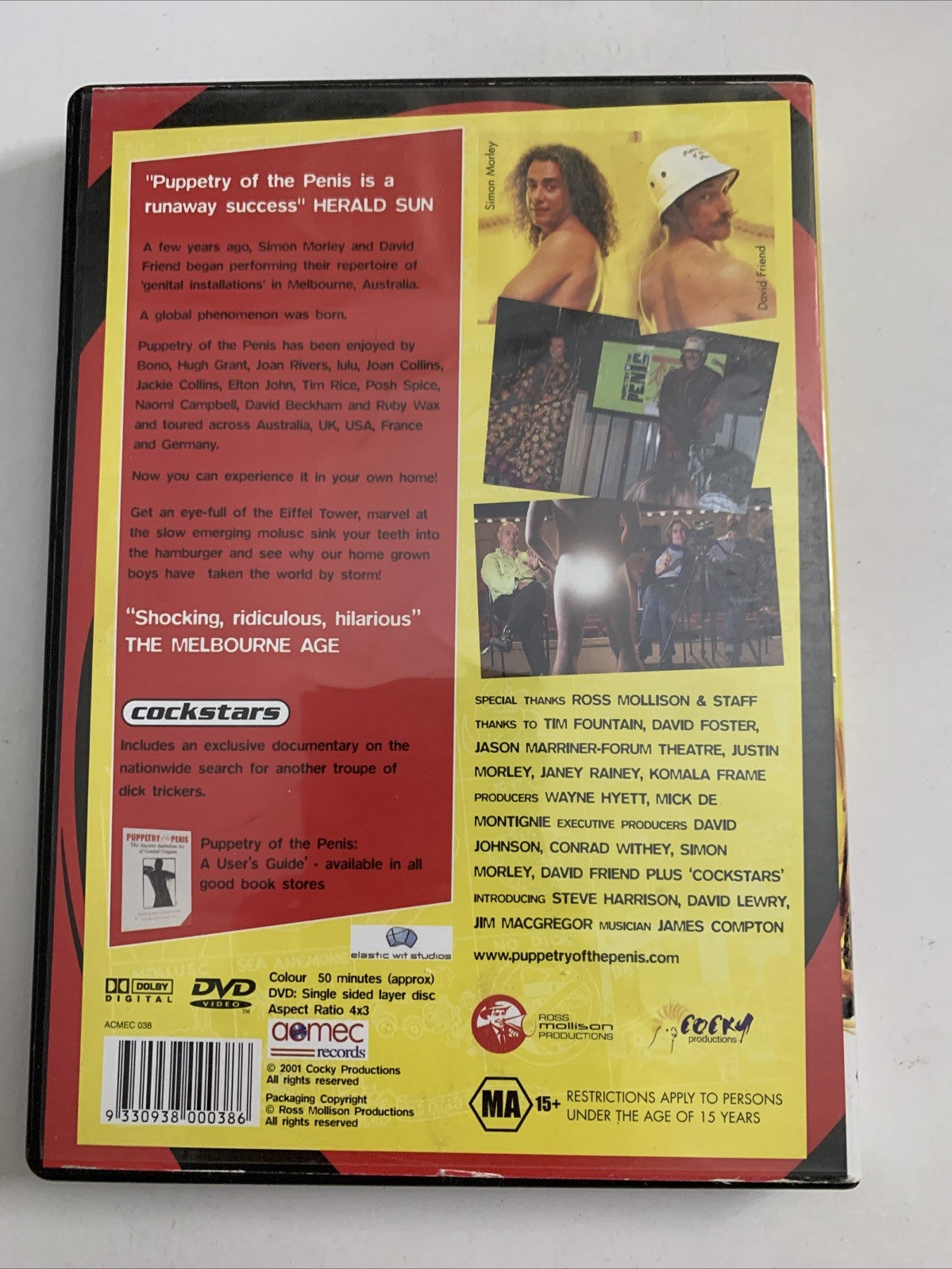 Puppetry Of The Penis : Live At The Forum (DVD, 2004) All Regions