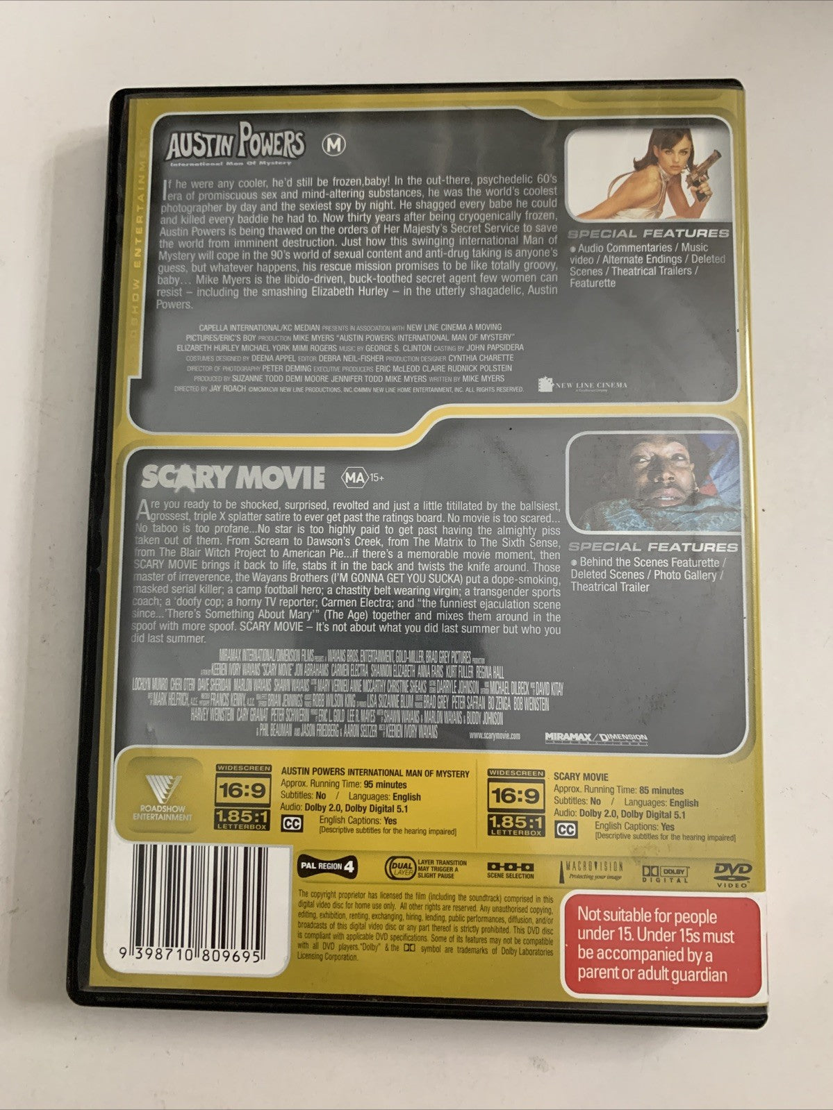 Austin Powers / Scary Movie (DVD, 2013) Region 4