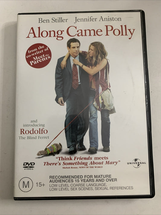 Along Came Polly (DVD, 2004) Jennifer Aniston, Ben Stiller Region 4 &2