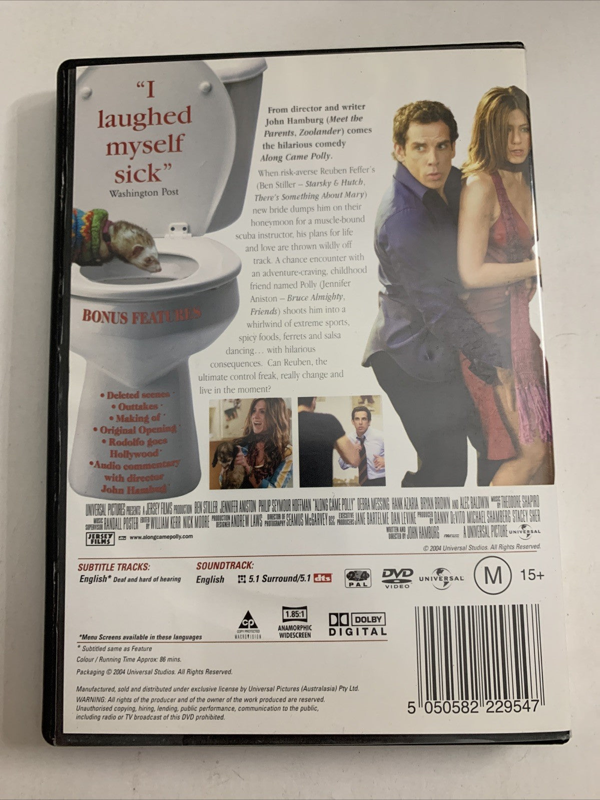 Along Came Polly (DVD, 2004) Jennifer Aniston, Ben Stiller Region 4 &2