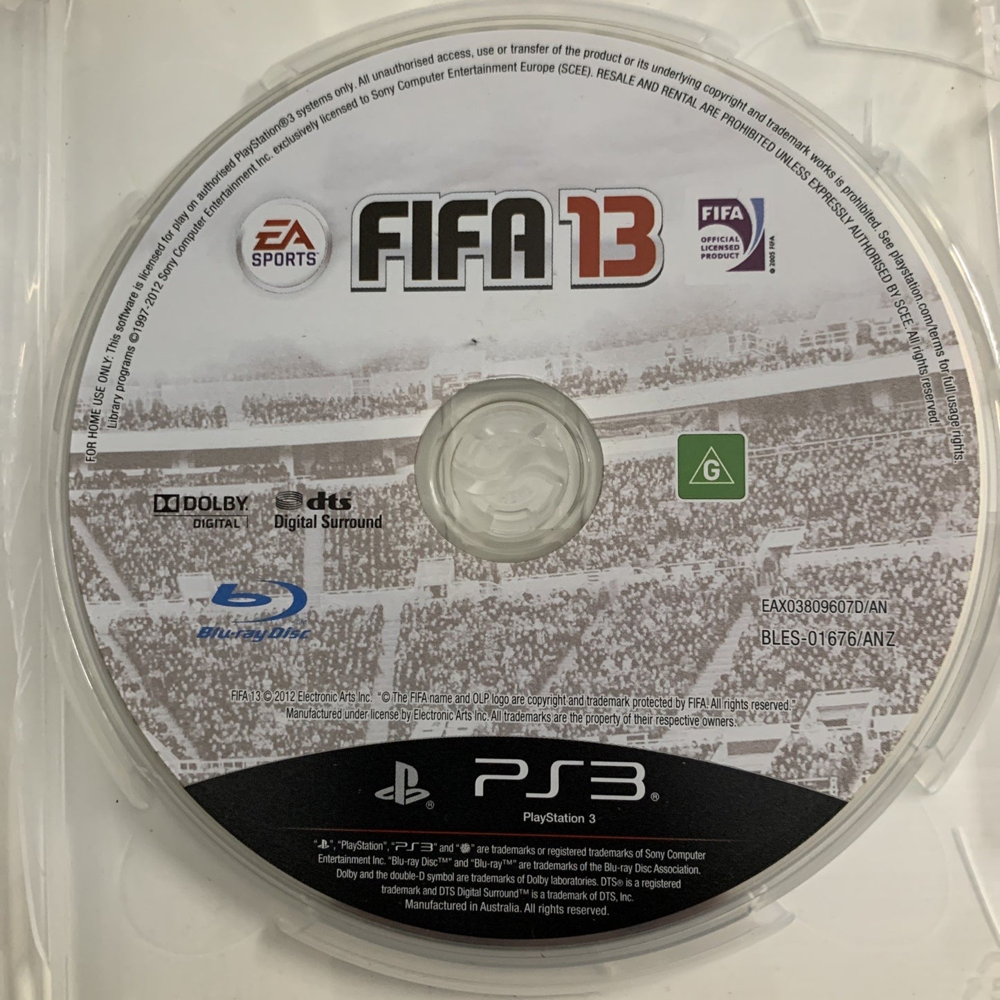 FIFA 13 Playstation 3 PS3 Complete With Manual