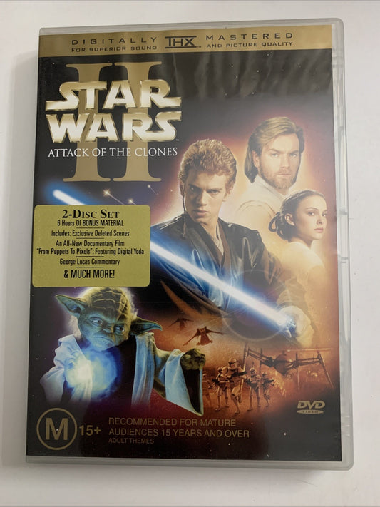 Star Wars Episode II: Attack Of The Clones  (DVD, 2001) Region 4
