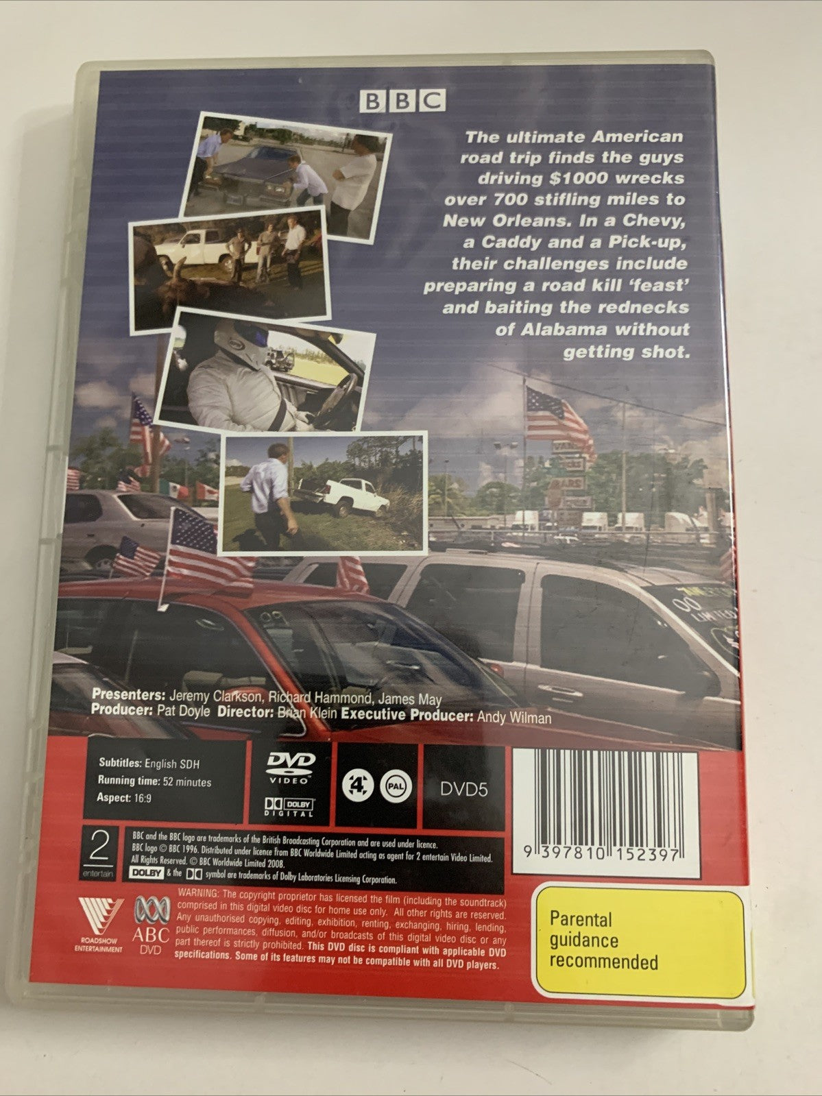 Top Gear : The Great Adventures US Special (DVD, 2007) Region 4