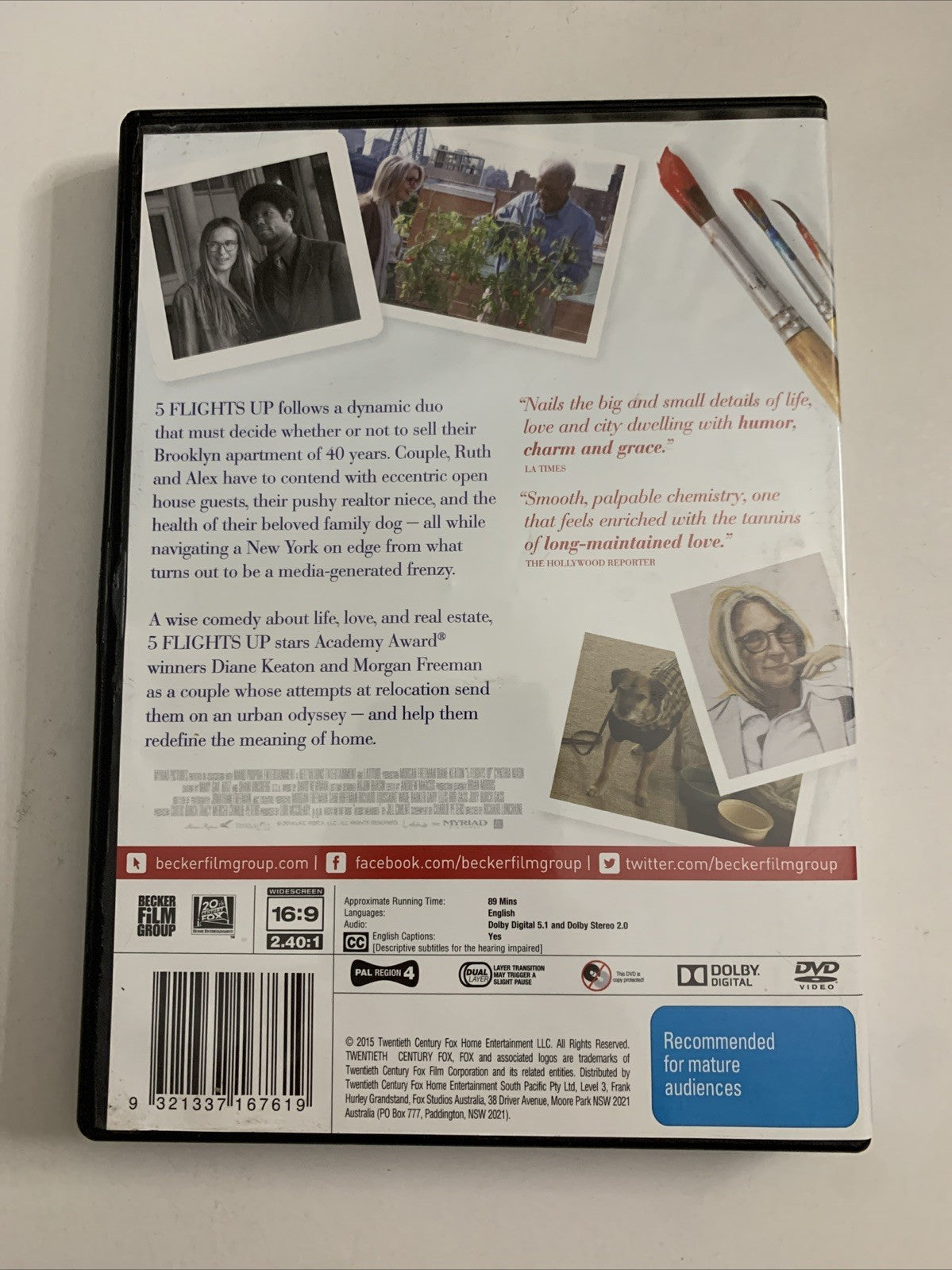 5 Flights Up (DVD, 2014) Diane Keaton, Morgan Freeman Region 4