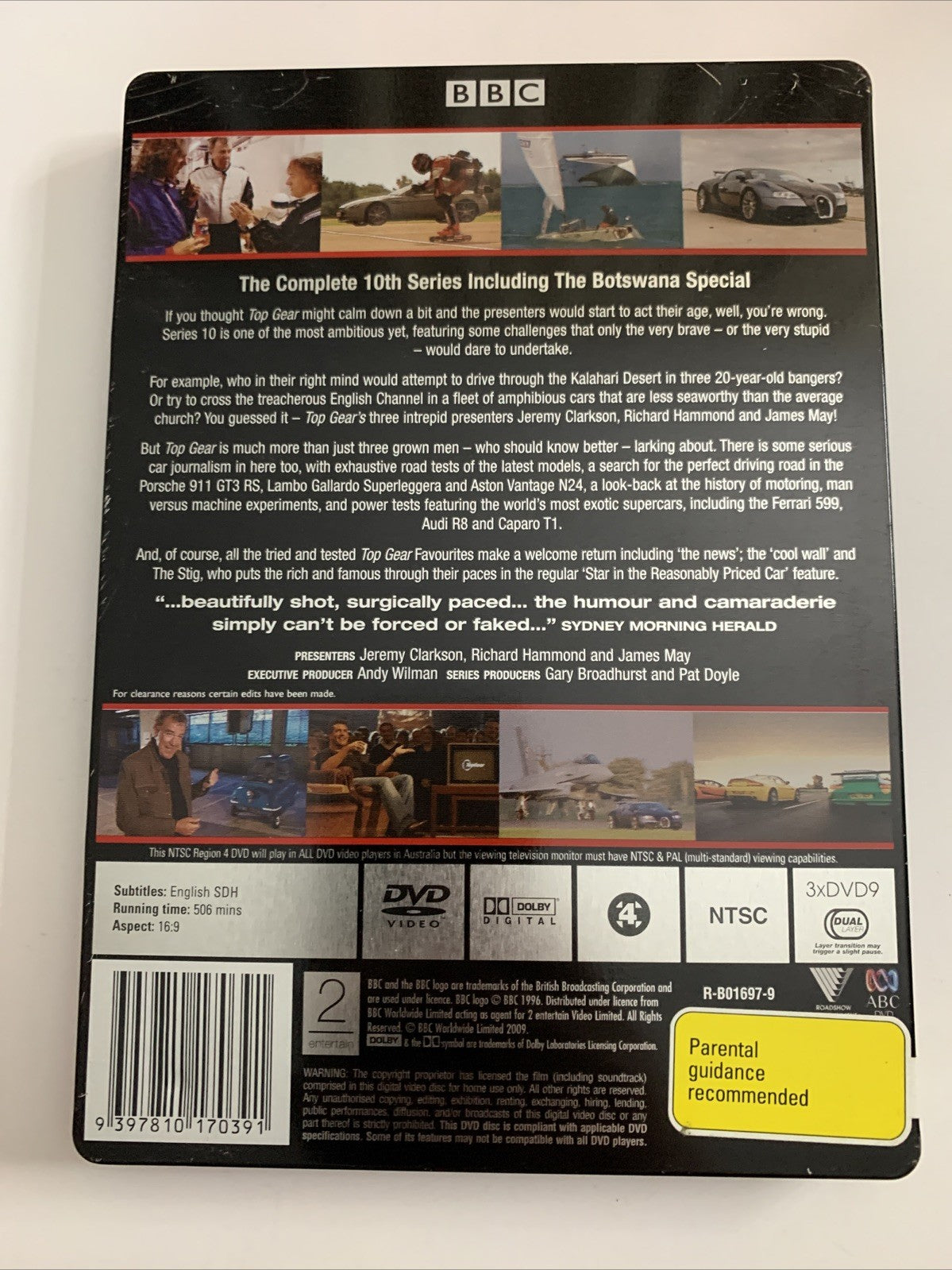 Top Gear : The Complete Season 10 (Limited Edition Steelbook, DVD, 2008) Region4