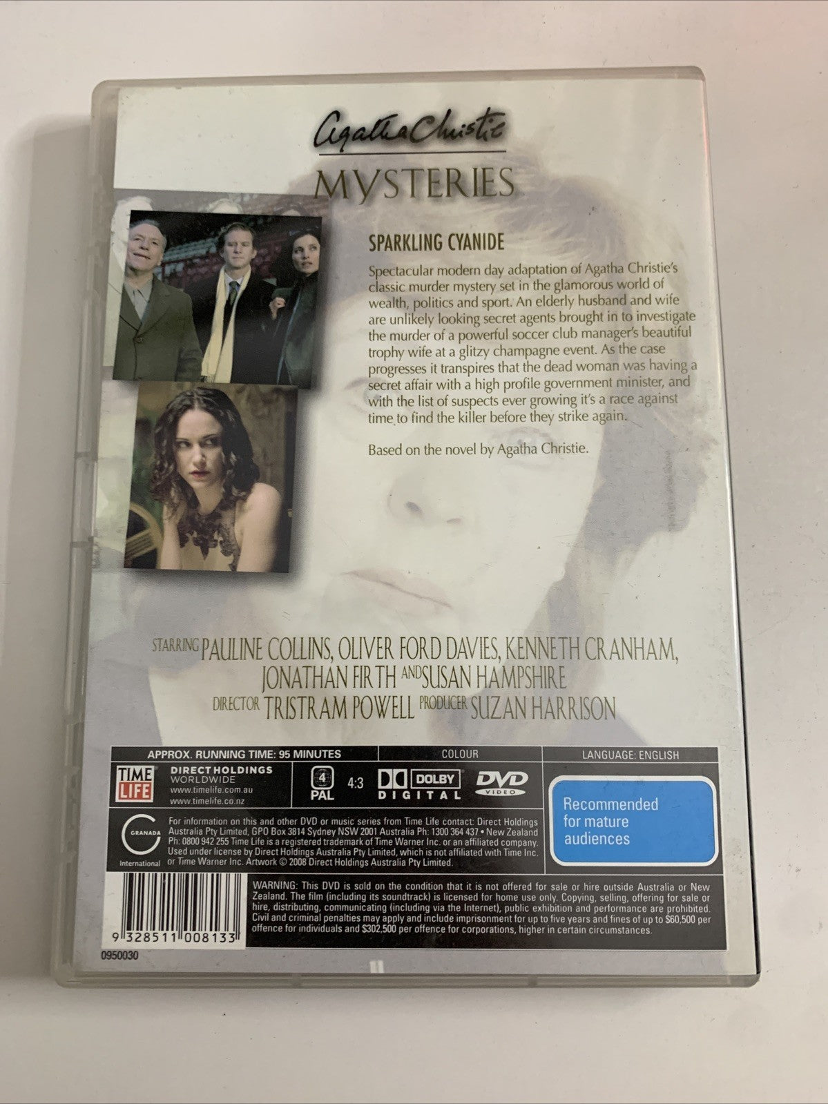 Agatha Christie Mysteries: Sparkling Cyanide (DVD, 2003) Pauline Collins Region4