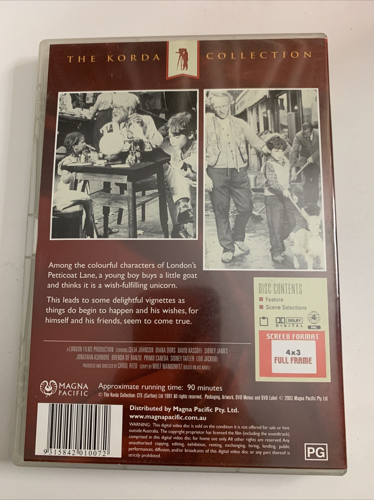 A Kid For Two Farthings (DVD, 1955) Celia Johnson, Diana Dors Region 4