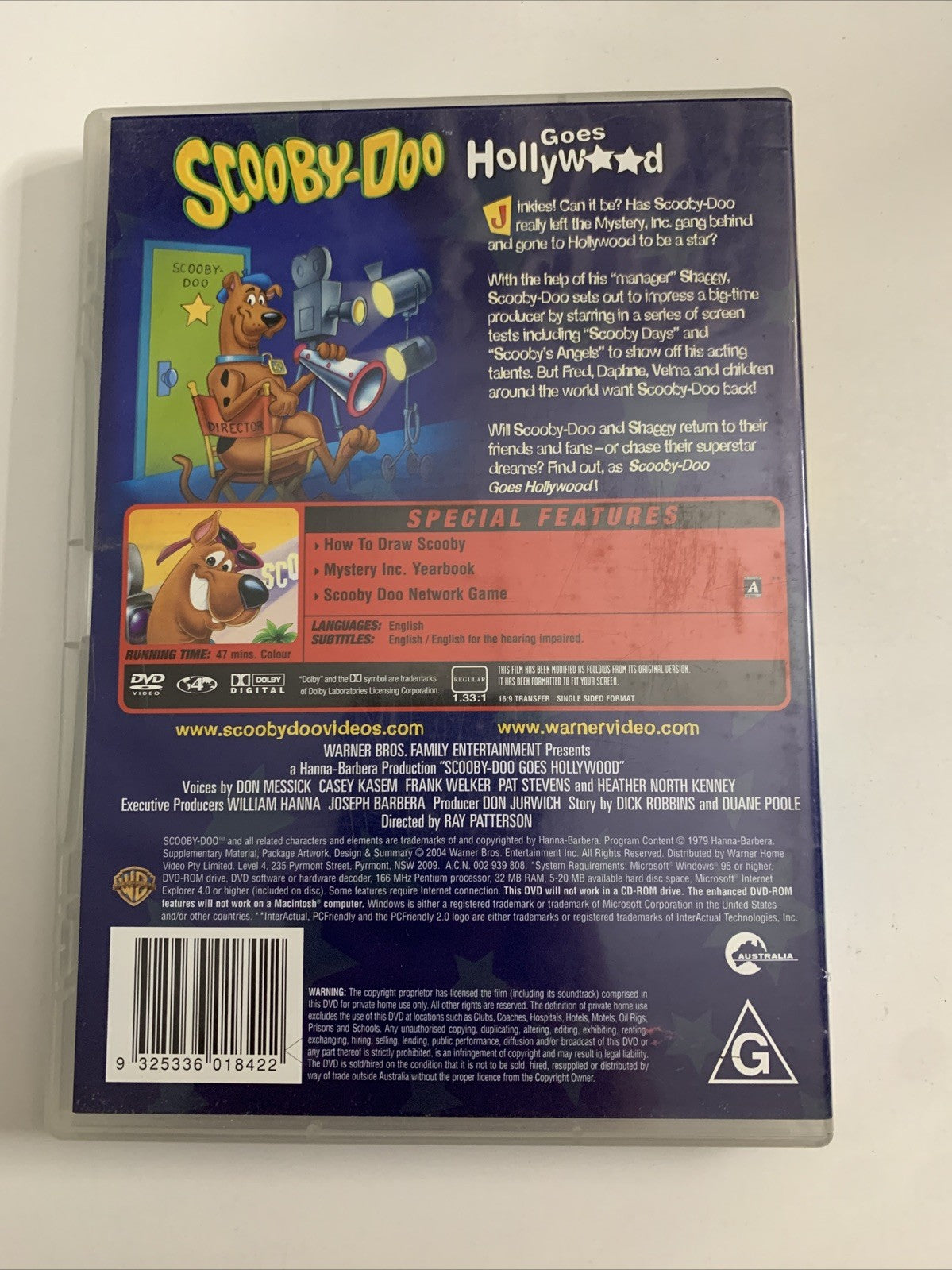 Scooby Doo Goes Hollywood (DVD, 1997) Animation Region 4
