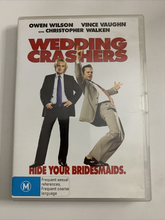 Wedding Crashers (DVD, 2005) Rachel McAdams, Owen Wilson, Vince Vaughn Region 4