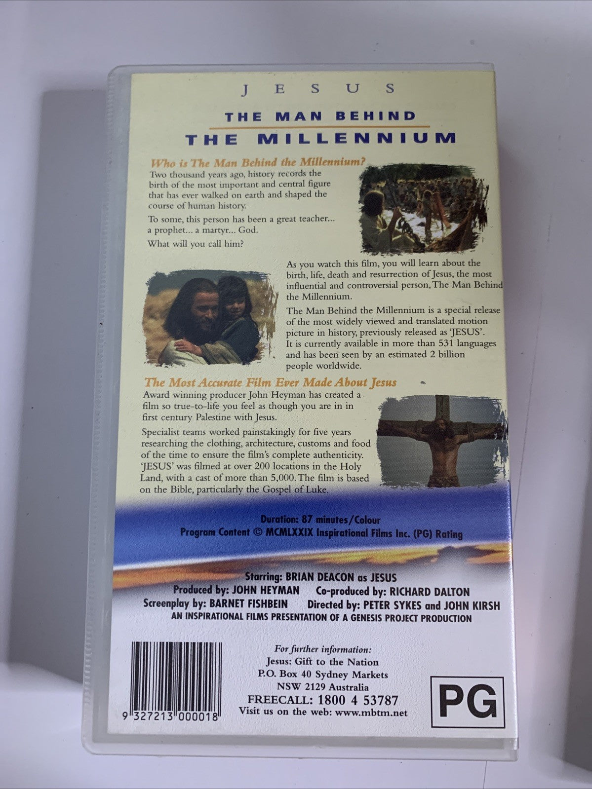 Jesus The Man Behind The Millennium (VHS, 1979) PAL Brian Deacon