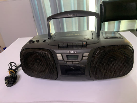 Sony CFD-101 CD Cassette Radio Boombox *Cd Player Not Working