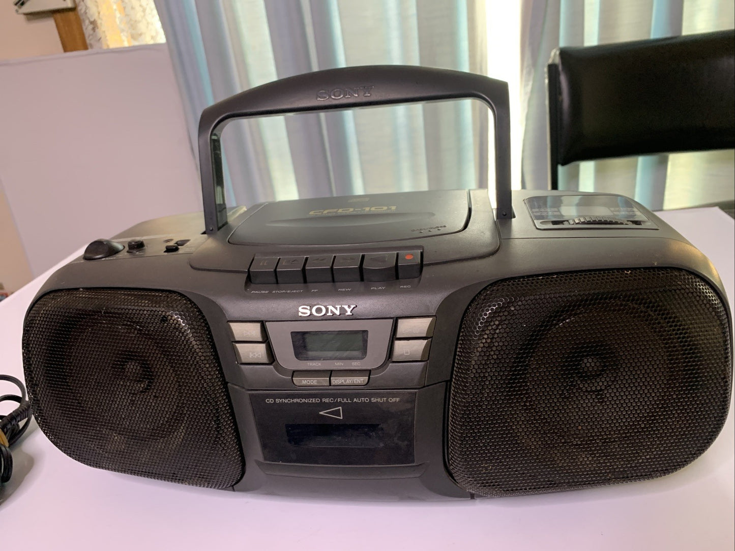Sony CFD-101 CD Cassette Radio Boombox *Cd Player Not Working