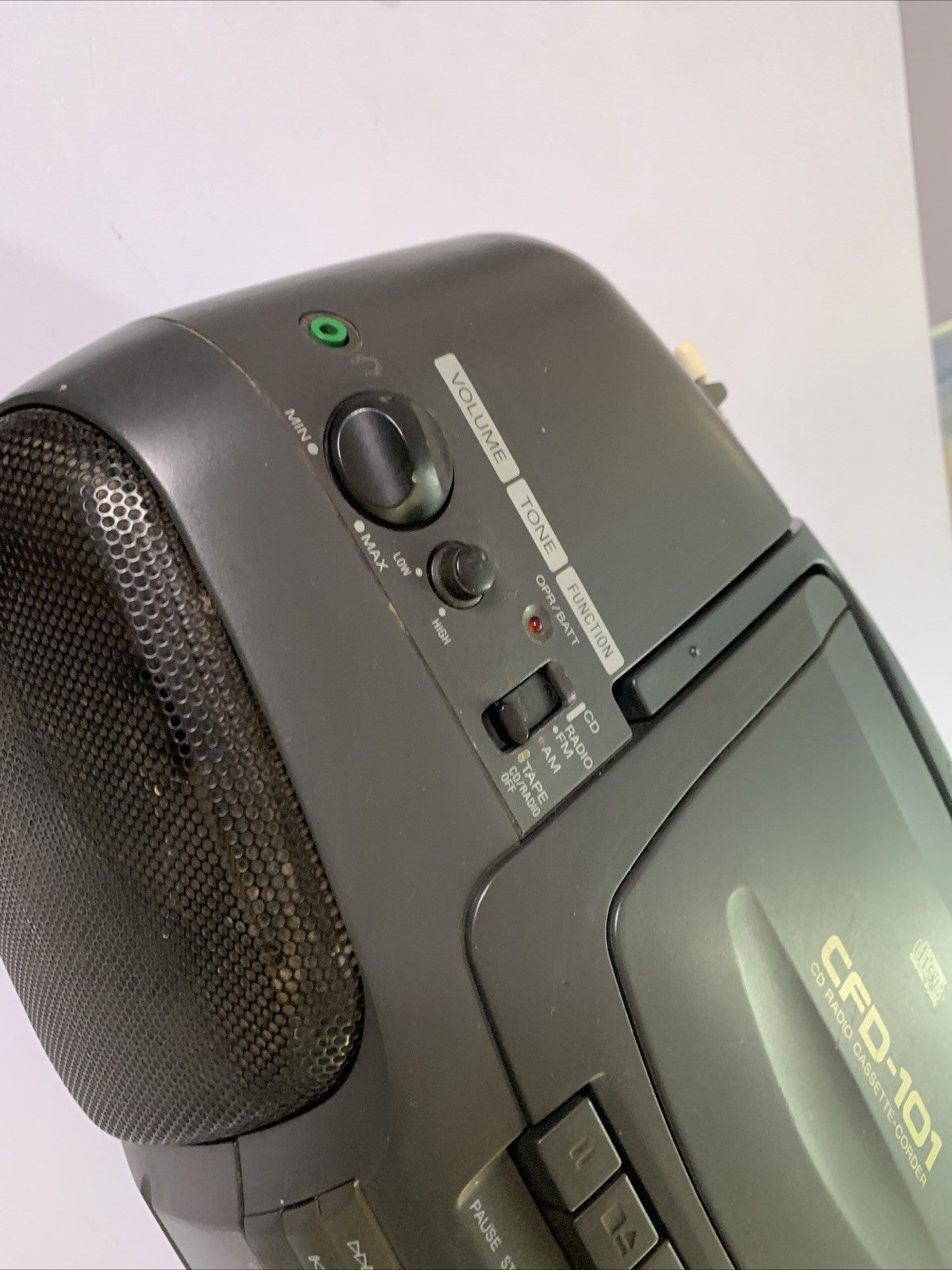 Sony CFD-101 CD Cassette Radio Boombox *Cd Player Not Working