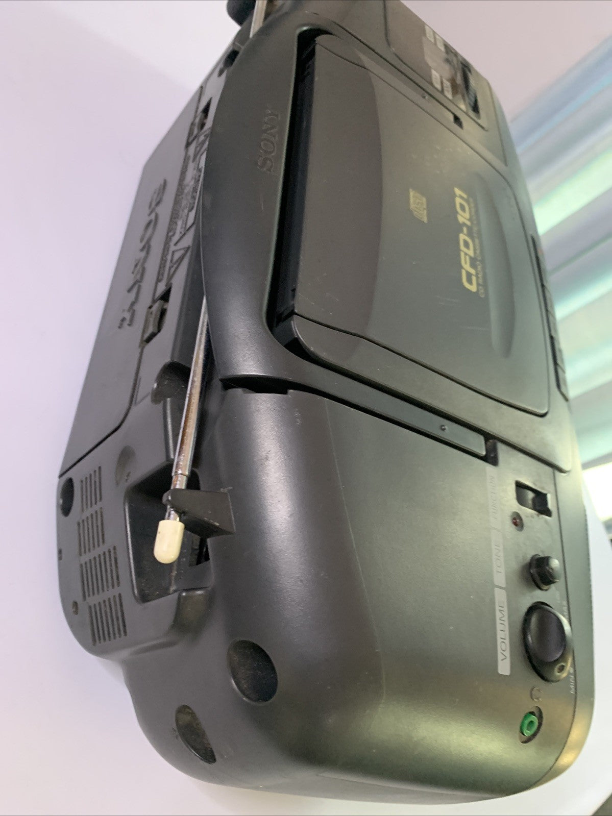 Sony CFD-101 CD Cassette Radio Boombox *Cd Player Not Working