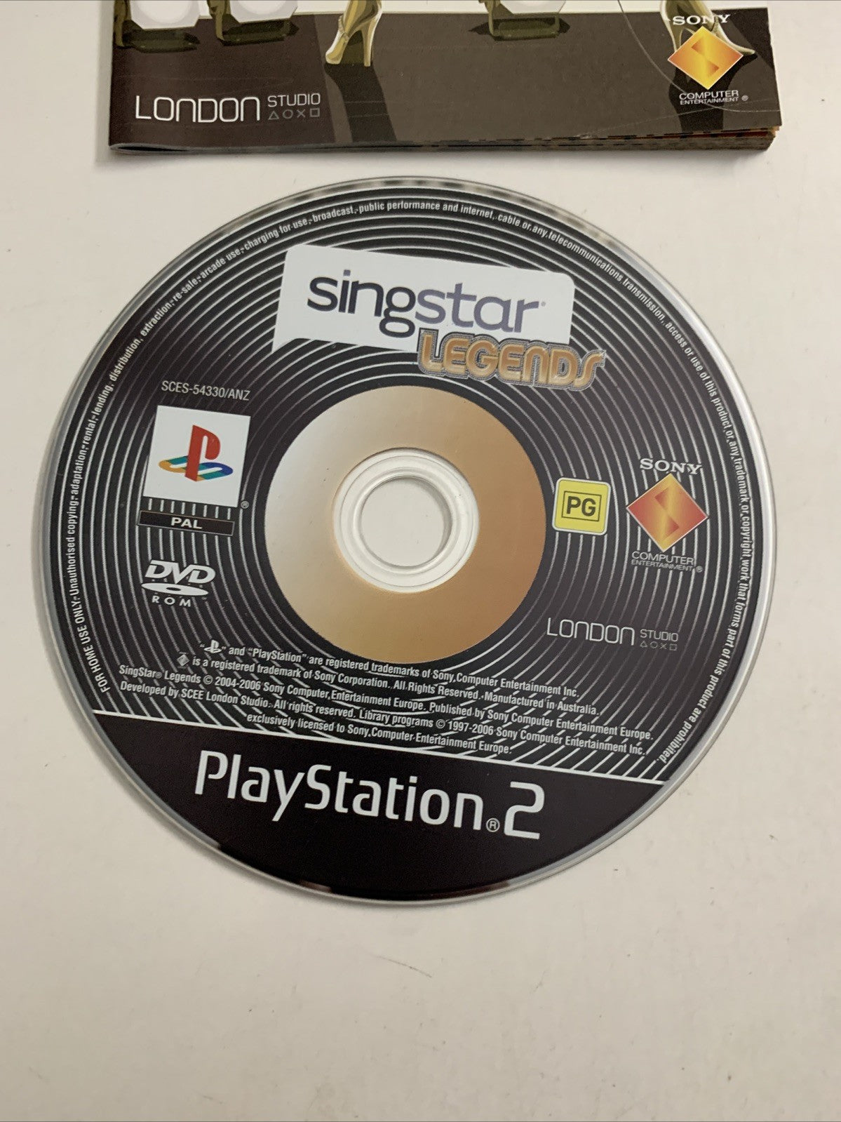 SingStar Legends PS2 PlayStation 2 PAL Game Complete