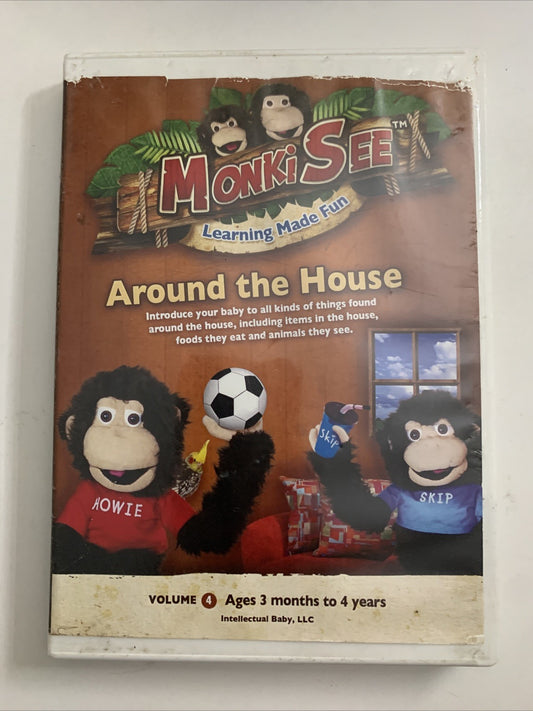 Monki See Around The House Vol 4 (DVD) Early Learning Education
